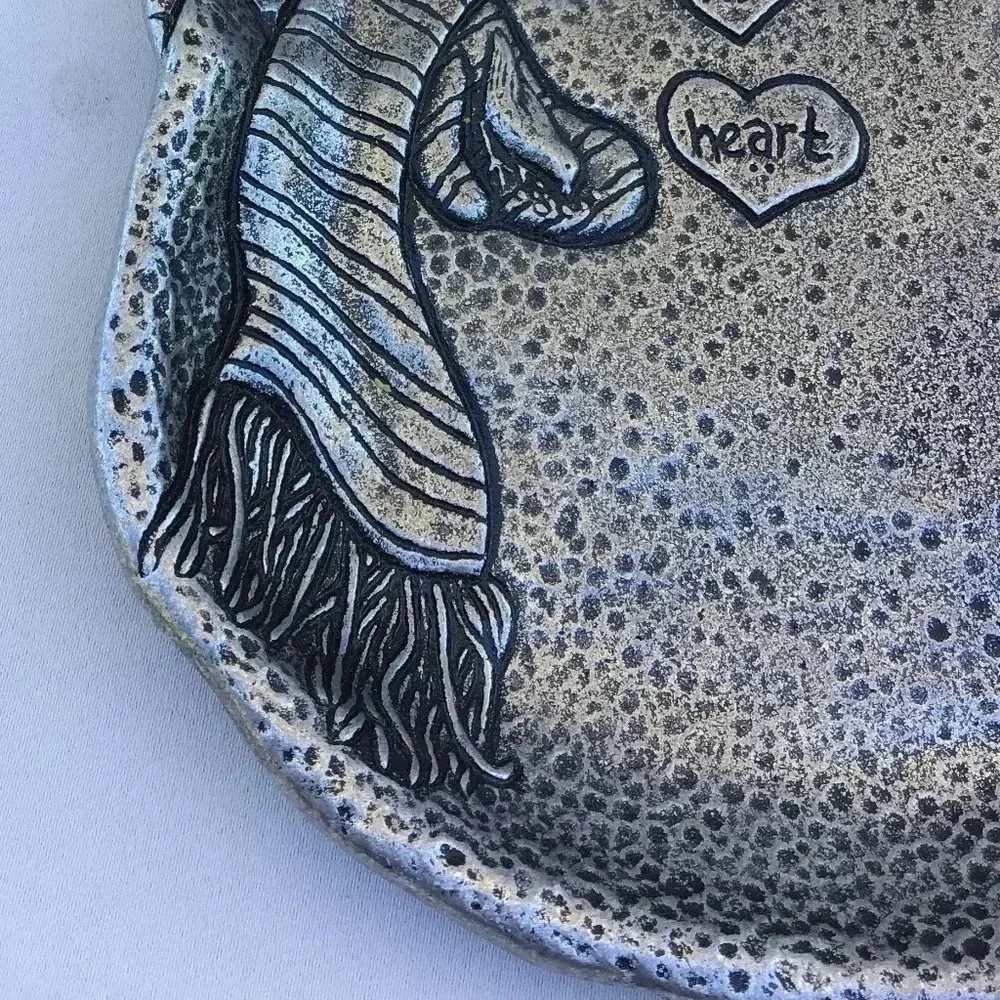 Carson Statesmetal Snowman Holiday Candy Dish/ Platter